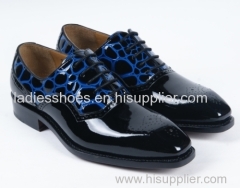 New Fashion PU Patent Leather men shoes
