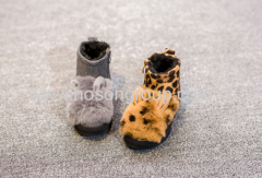 Leopard Print Children Boots