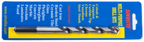 Multi-purpose drill bits Cobalt Tungsten carbide tipped Vanadium steel shank