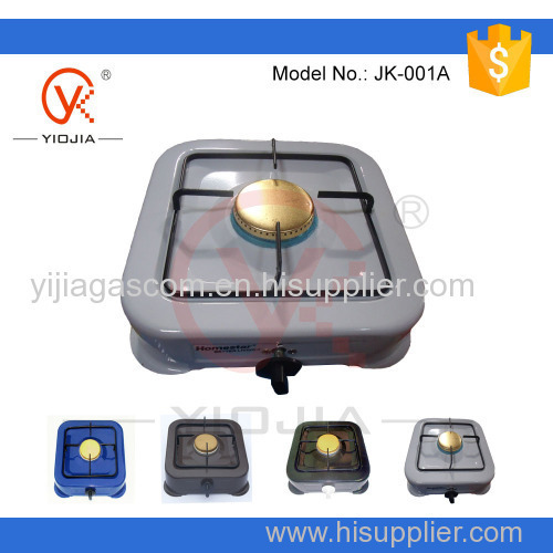 Black single burner gas stove