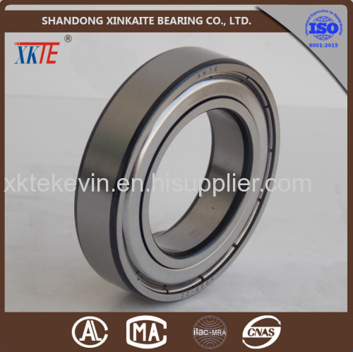 high quality conveyor parts XKTE Iron seals conveyor roller bearing 6307ZZ with black corner from china manufacture