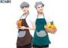 Contrast Color Custom Embroidered Aprons Working Cooking For Coffee Shop