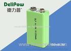 9V 150mAh Industrial Rechargeable Battery With SGS / UL / CE / ROHS