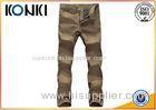 Comfortable Mens Custom Pants Anti - Wrinkle With Polyester / Cotton Material