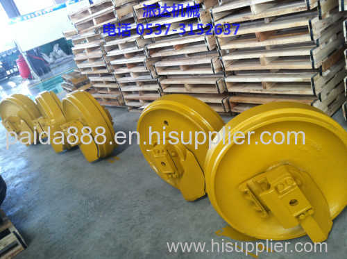 PC300-5 idler assy excavator front idler PC300-6 PC300-7 PC300-8 undercariage track rollers
