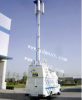 Emergency communications command cars telescoping mast system