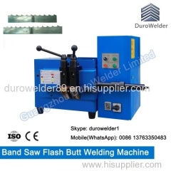 Band saw blade butt welding machine