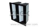 Professional V Bank Filter Polyester & Glass Fiber Material High Air Flow