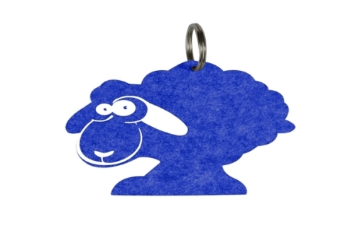 Custom Logo Polyester Felt Keychain