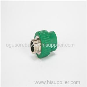 PPR Fitting Adaptor Male PPR Pipe Fittings With Brass Insert For Building Materials