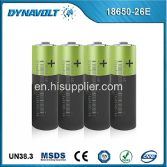 18650 3.7V 2600mAh rechargeable lithium ion battery