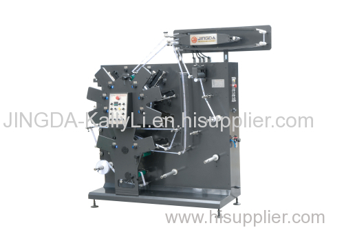 On-Running Registration Flexo Fabric Label Printing Machine / Flexographic Fabric Wash Care Label Printer Press