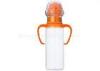 Light Plastic Feeding Bottle Rattle Design With Handles Streamlined Shape 8 Ounce