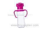 Animal Design Plastic Feeding Baby Bottle With Handles In Arc Shape 8 Ounce