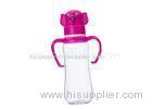 Animal Design Plastic Feeding Baby Bottle With Handles In Arc Shape 8 Ounce