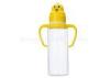 BPA Free PP Baby Feeding Bottle With Handles In Straight Shape Lovely Design