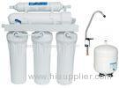 5 stage white 10inch Manual Flush Water Reverse Osmosis Machine without pump