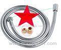 Silver Metal Flexible Shower Hose Corrosion Resistance For Shower Head Fittings