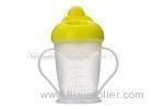 Plastic Wide Neck Baby Training Cup Non-Spill Sippy Cup for Infant 180ml