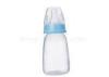 Square Shape Plastic Baby Feeding Bottle with Silicone Nipple 140ML