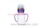 240ML Rattle Plastic Feeding Bottle With Double Handles High Transparent