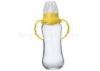 Arc Shaped Glass Baby Bottles For Newborns 8 OZ Standard Neck OEM / ODM Design