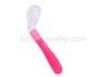 Food Grade Silicone Baby Feeding Spoon Durable With Curved Handle
