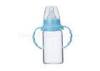 BPA Free Nature Borosilicate Glass Feeding Bottle With Handles 4ounce