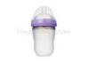 7 Oz Anti Scald Arc Shape Newborn Silicone Baby Bottle Anti Fall M / L / XL