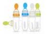 Squeezed Spoon Silicone Baby Bottle 3 Oz 0% BPA Juice Soft Feeding Bottle