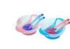 Food Grade PP Feeding Suction Bowl With Color Changing Cutlery Spoon BPA Free