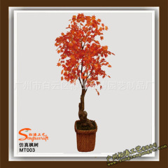 Many style artificial red japanese maple tree autumn canada gold leaves maple tree