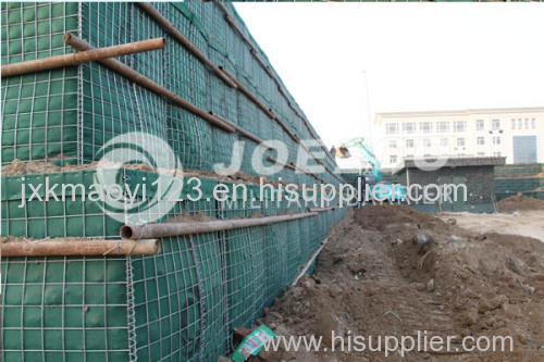 military sand wall/security barriers block escape routes for both firefighters and occupants/JOESCO 