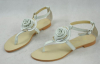 Flower anklel strap clip toe sandals