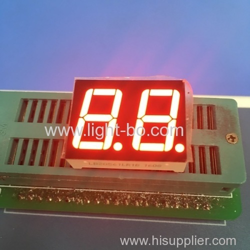 Ultra bright white 0.56  Dual digit 7 segment led display common anode for equipment panel