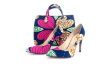 New Arrvial African Printed Fabric Women Shoes With Matching Bags