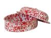 granite white+red color painted enamel oval roaster pan