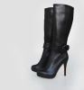 Fashion high heel buckle boots