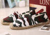 unisex printed ramie sole shoes espadrilles canvas shoes