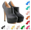 basic style women fashion high heel boots with platform