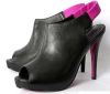 new style slingback leather women fashion hgih heel boots