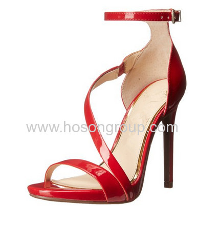 Fashion open toe ankle strap high heel shoes