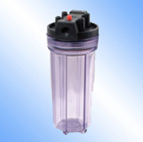 Single tranparent filter canister