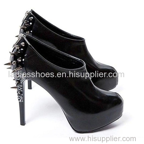 new style fashion stiletto heel big size boots with studs