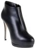genuine leather high heel zipper women ankle boots