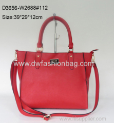 Red handbag PU fabric bag