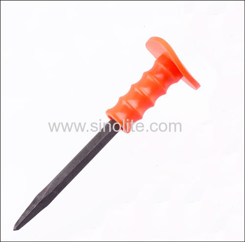Cold Chisel Pointed with Rubber Handle