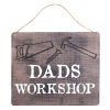 Mini Wooden Board With DADS WORKSHOP logo Printing