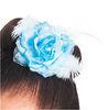 Light Blue Artificial Flower Headpiece for Decoration Dance Wear Accessories