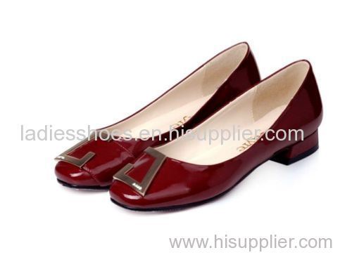 patent leather dark red low high women casual comfortable shoes
